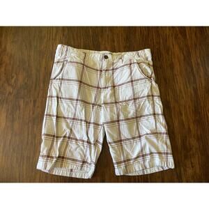 Utility mens 40 plaid shorts